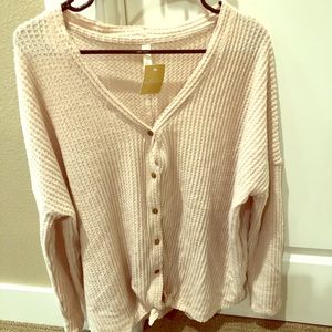 Cream sweater from ModBoutique